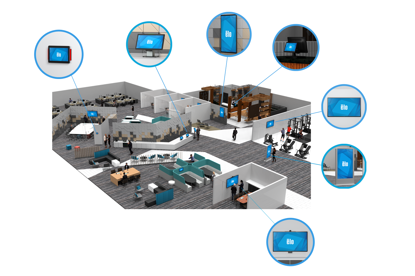 Elo助您打造一体化办公室 Elo助您打造一体化办公室