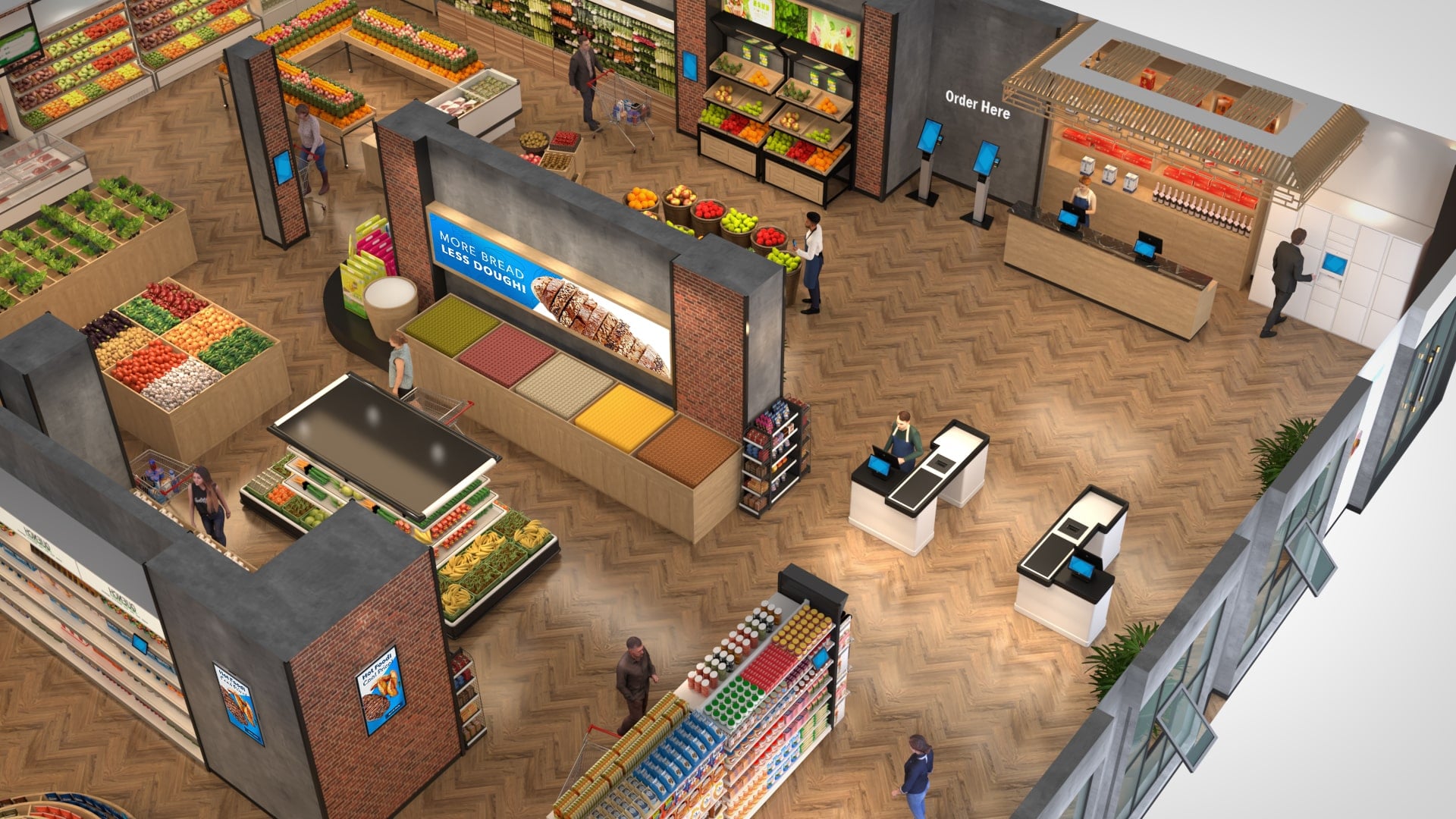 交互式解决方案,让百货商超购物更方便 Make Grocery Shopping Easy with Interactive Solutions